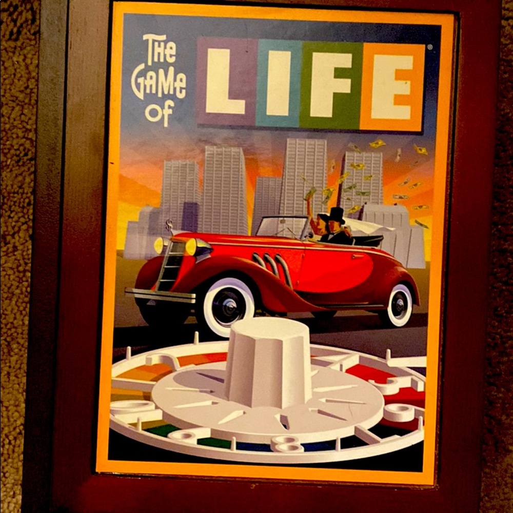 Wooden Box The Game of Life